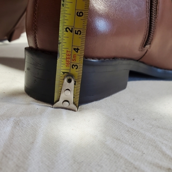 Cole Haan Katrina Tall Tan Riding Leather Boots Size 8 - Picture 11 of 17